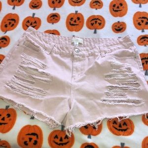 Forever 21 distressed shorts